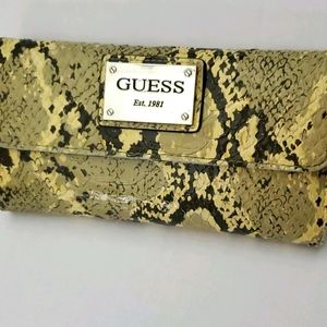 Guess Cream/Brown Wallet‎